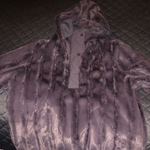 The North Face Fuzzy Pullover with hoodie